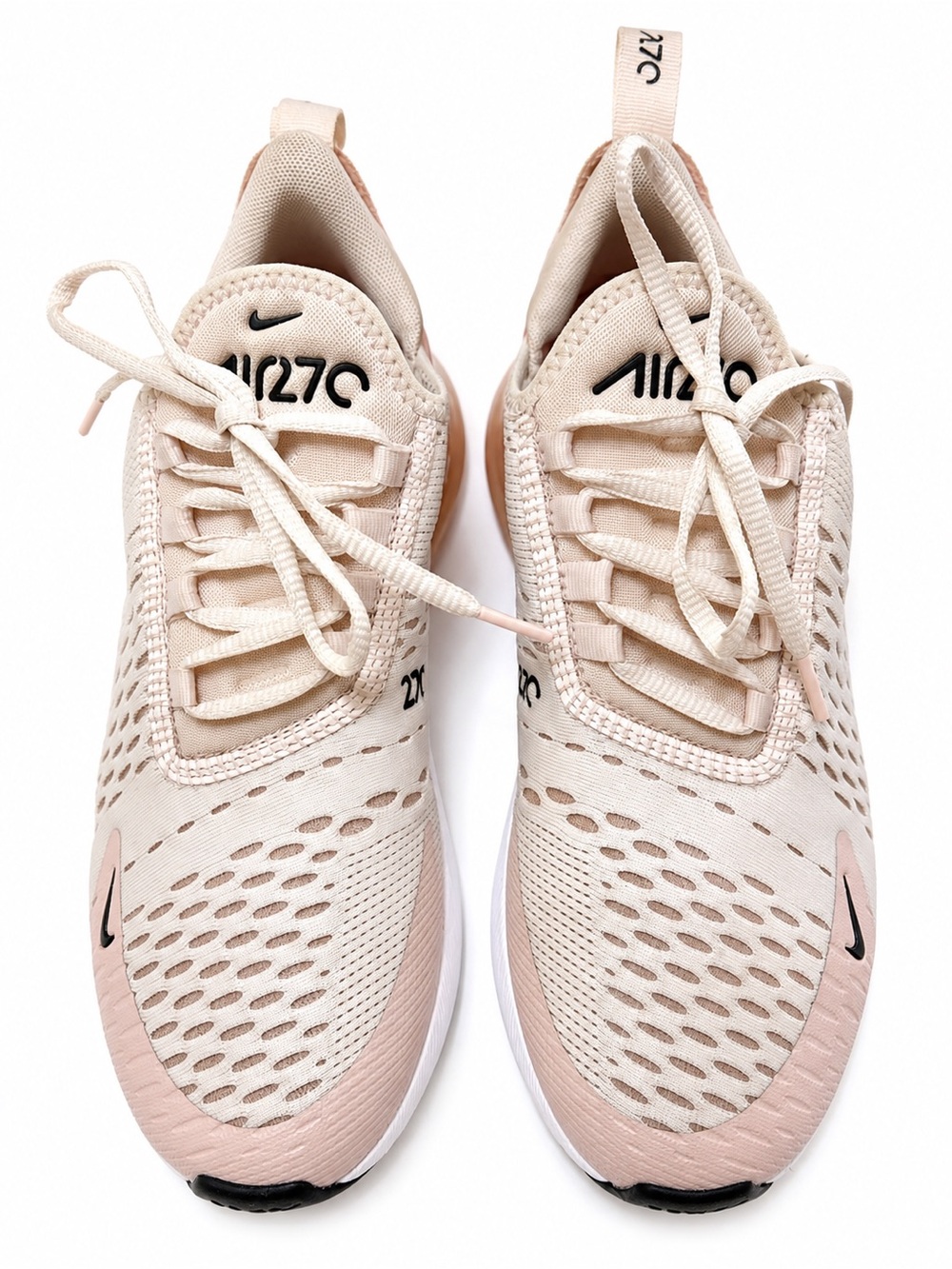 Nike Air Max 270 Women’s 7.5 Pink Beige Sneakers